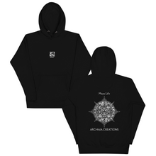 Cargar imagen en el visor de la galería, Sweat-shirt à Capuche Maya Life Couleur Noir - Archaia Creations
