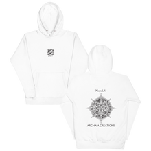 Cargar imagen en el visor de la galería, Sweat-shirt à Capuche Maya Life Couleur Blanc - Archaia Creations