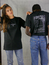 Cargar imagen en el visor de la galería, T-shirt Noir Mont Fuji - Archaia Creations