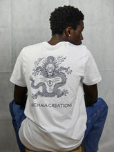 Charger l&#39;image dans la galerie, T-shirt Empereur Jaune Couleur Blanc - Archaia Creations
