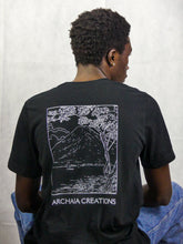 Cargar imagen en el visor de la galería, T-shirt Noir Mont Fuji - Archaia Creations