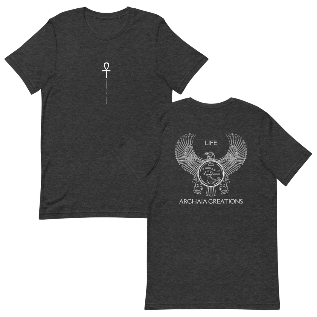 T-shirt Cross of Life Couleur Gris Anthracite - Archaia Creations