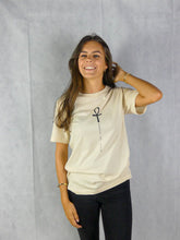Charger l&#39;image dans la galerie, T-shirt Cross of Life Couleur Crème - Archaia Creations
