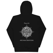 Load image into Gallery viewer, Sweat-shirt à Capuche Maya Life Couleur Noir - Archaia Creations
