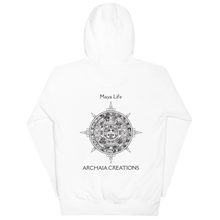 Cargar imagen en el visor de la galería, Sweat-shirt à Capuche Maya Life Couleur Blanc - Archaia Creations
